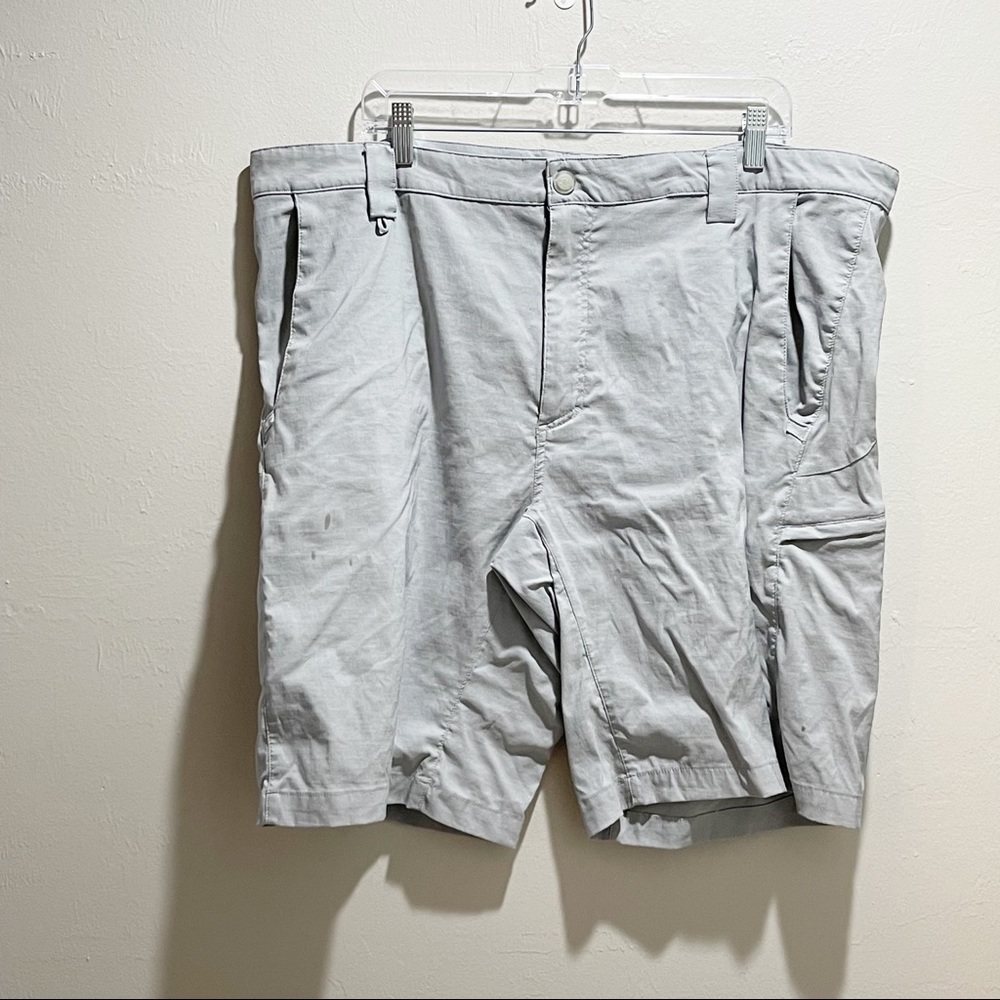 REEL LEGENDS Men’s Big & Tall Gray Quick Dry Fishing Swim Shorts Pockets Size 44